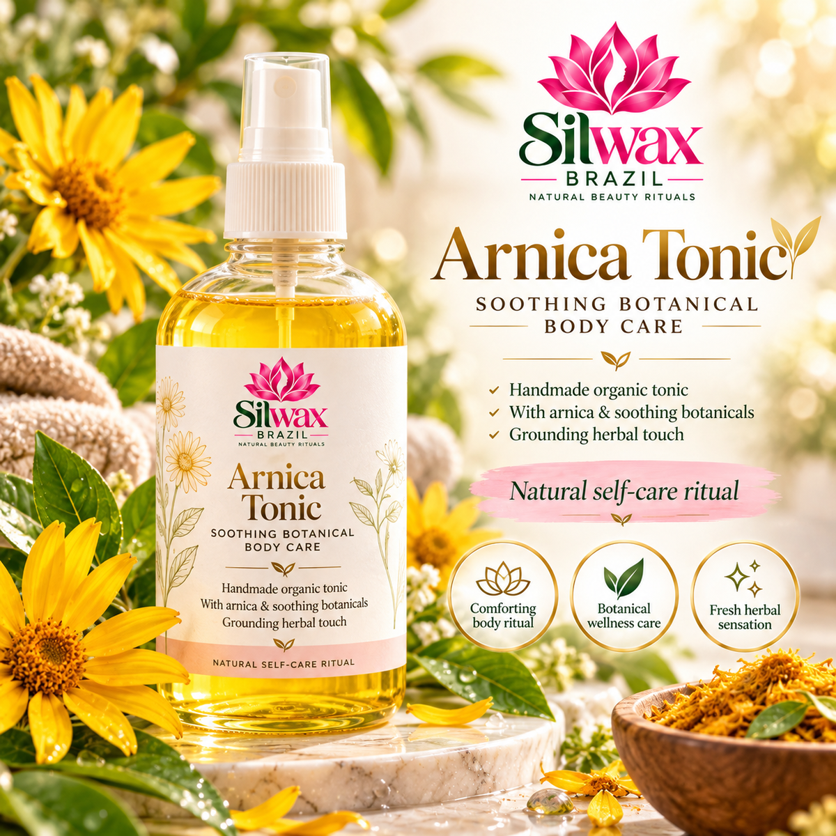 Tónico antiinflamatorio de árnica